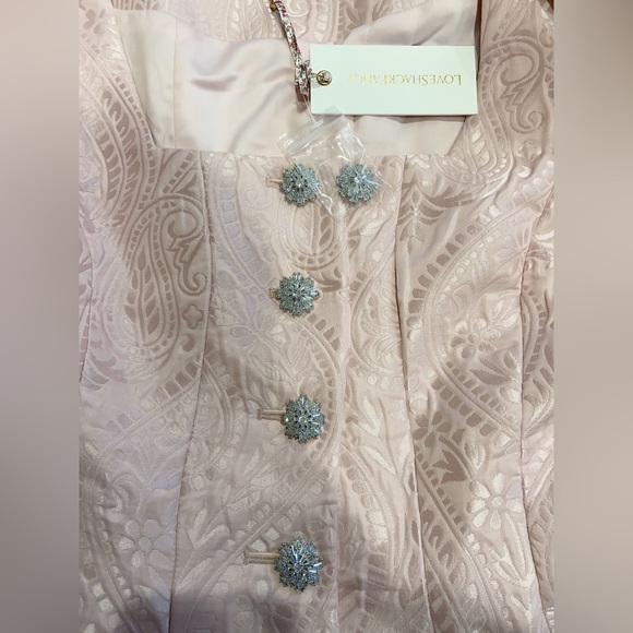 NWT $695 LoveShackFancy Haveri Pink Long Sleeve Mini Dress Coat Jacket - Picture 12 of 15